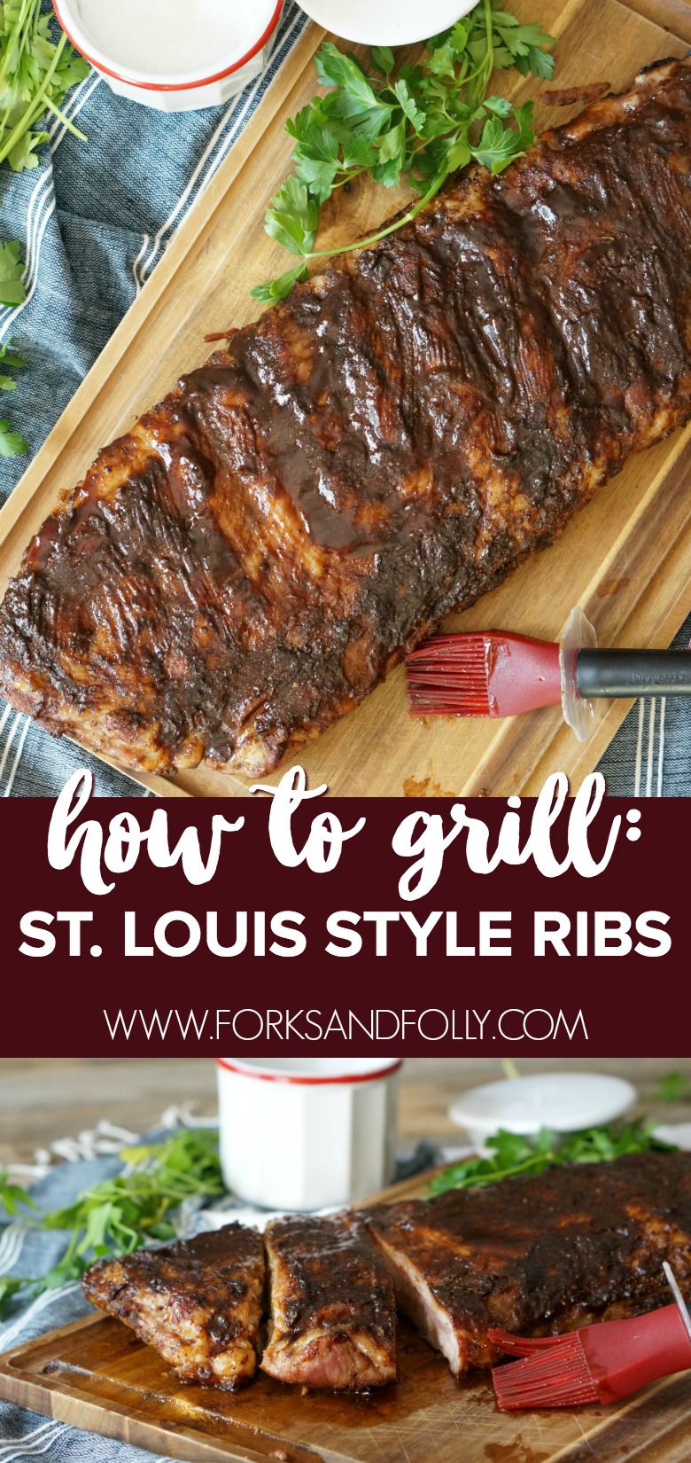 Grilled St. Louis Style Ribs with DIY Spice Rub - Forks and Folly