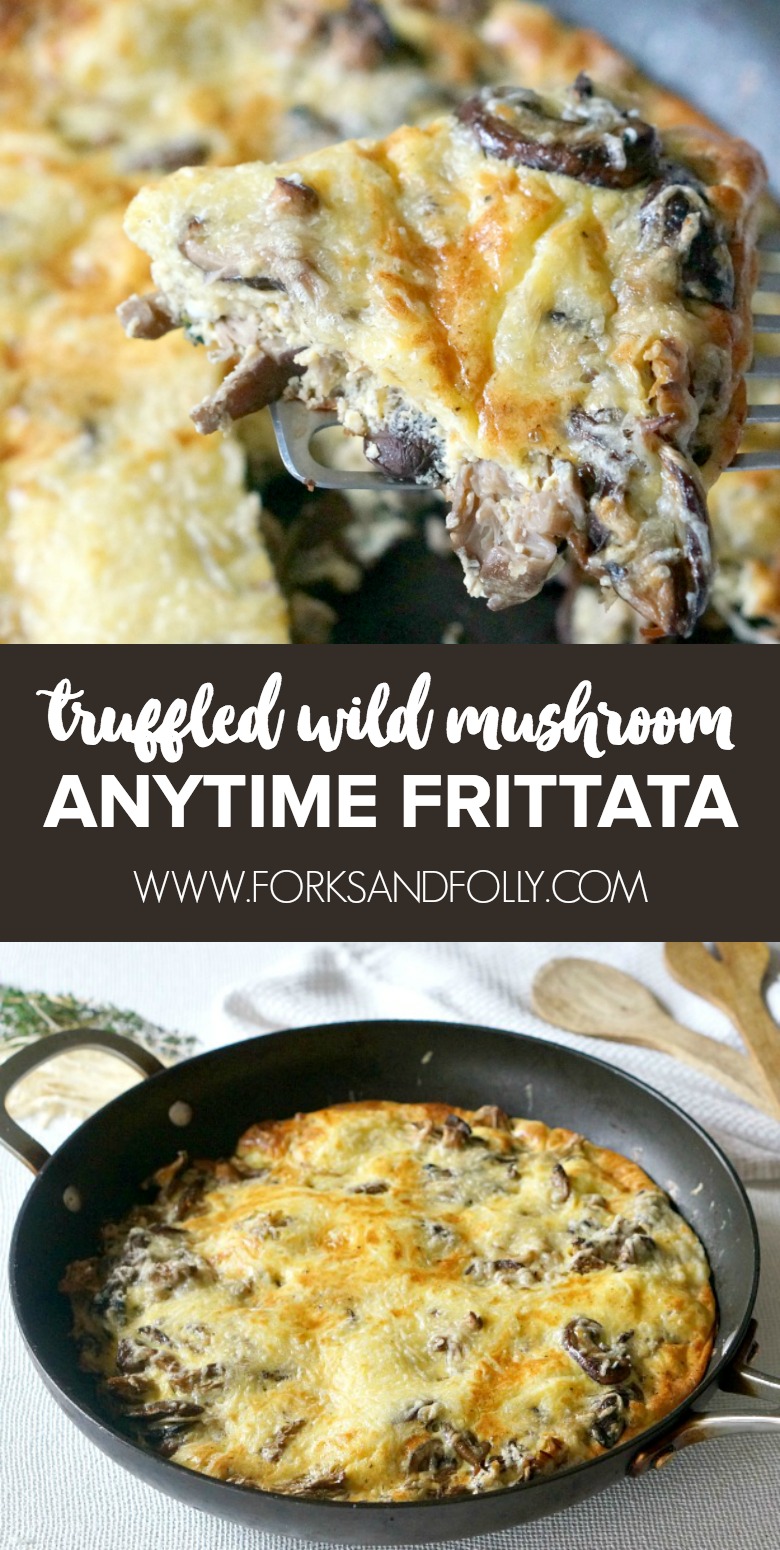 Ugly Delicious Wild Mushroom Frittata - Forks and Folly